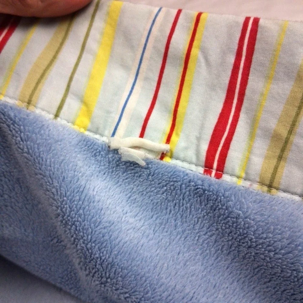 Dr Seuss New Fish Baby Blanket Trend Lab? Blue Stripe Trim One Suess Unisex